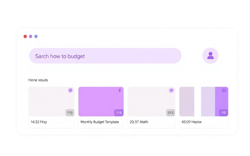 AI-powered search showing video results with timestamps