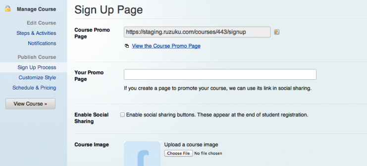 enable Social Shout on your Sign Up Page Settings